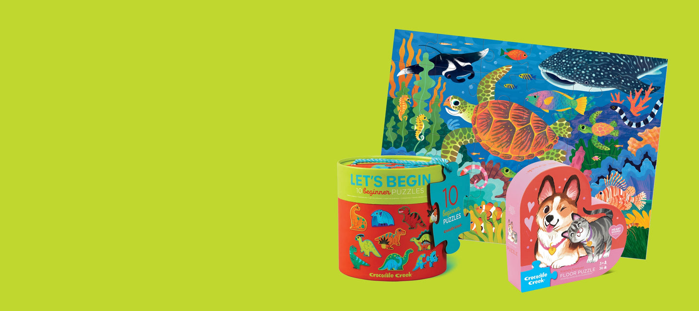 Crocodile Creek 24 Piece Floor Puzzle In A Case - Space Crocodile Creek 24 Piece Floor Puzzle In A Case - Space