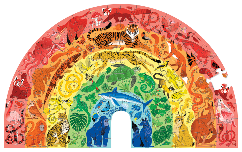 100 Pc Puzzles/Rainbow Animals