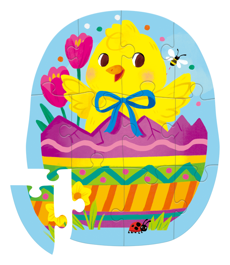 12-Pc Mini Puzzle - Easter Egg