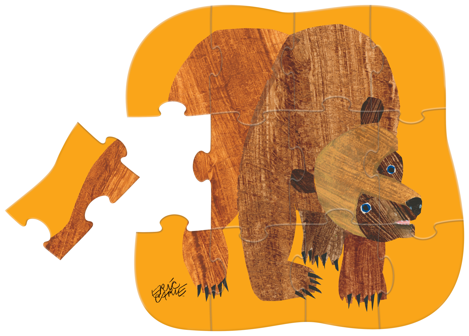 12-Pc Mini Puzzle - Brown Bear, Brown Bear