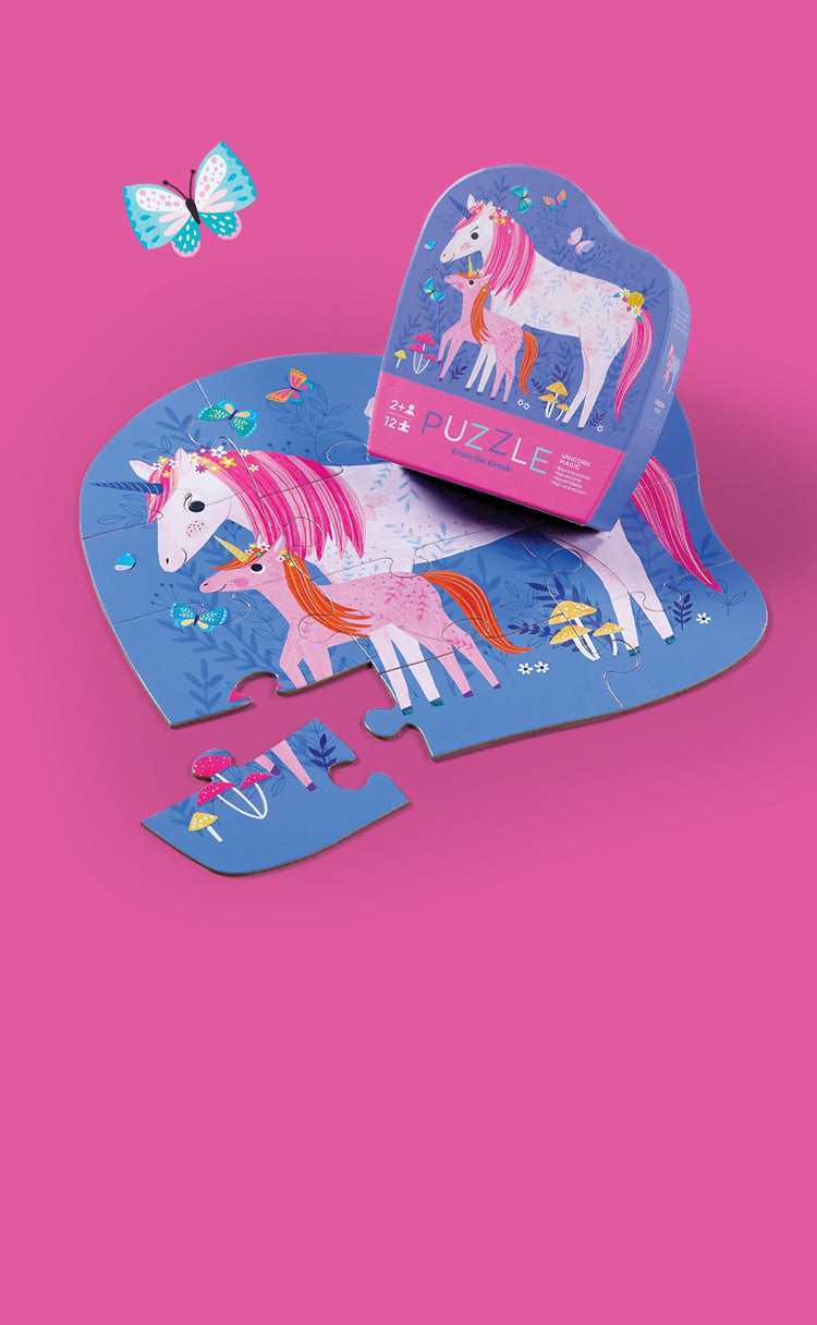 Crocodile Creek Unicorn Dreams Floor Puzzle, 36 Large Pieces For Kids, Magical Garden Scene With Colorful Illustrations