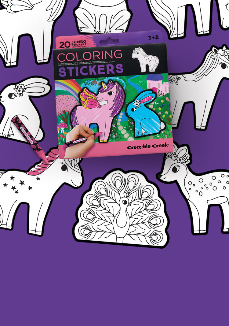 Coloring Sticker Sets – Crocodile Creek