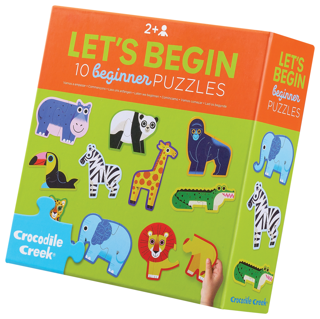 Let's Begin 2-Piece Box Puzzle - Jungle – Crocodile Creek