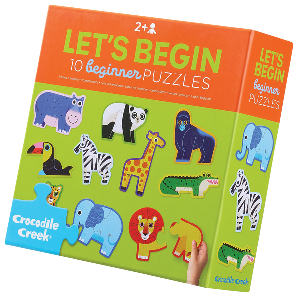 Let's Begin 2-Piece Box Puzzle - Jungle – Crocodile Creek