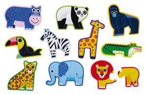 Let's Begin 2-Piece Box Puzzle - Jungle