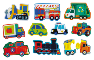 Let's Begin 2-Piece Box Puzzle - Vehicles