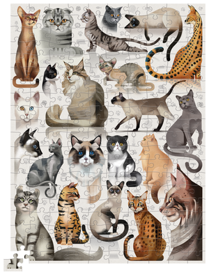 200-Piece Puzzle - Cat Breeds