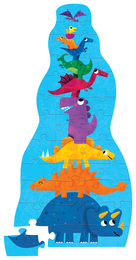 30 Pc Super Duper Tall Puzzle - Dinosaur – Crocodile Creek