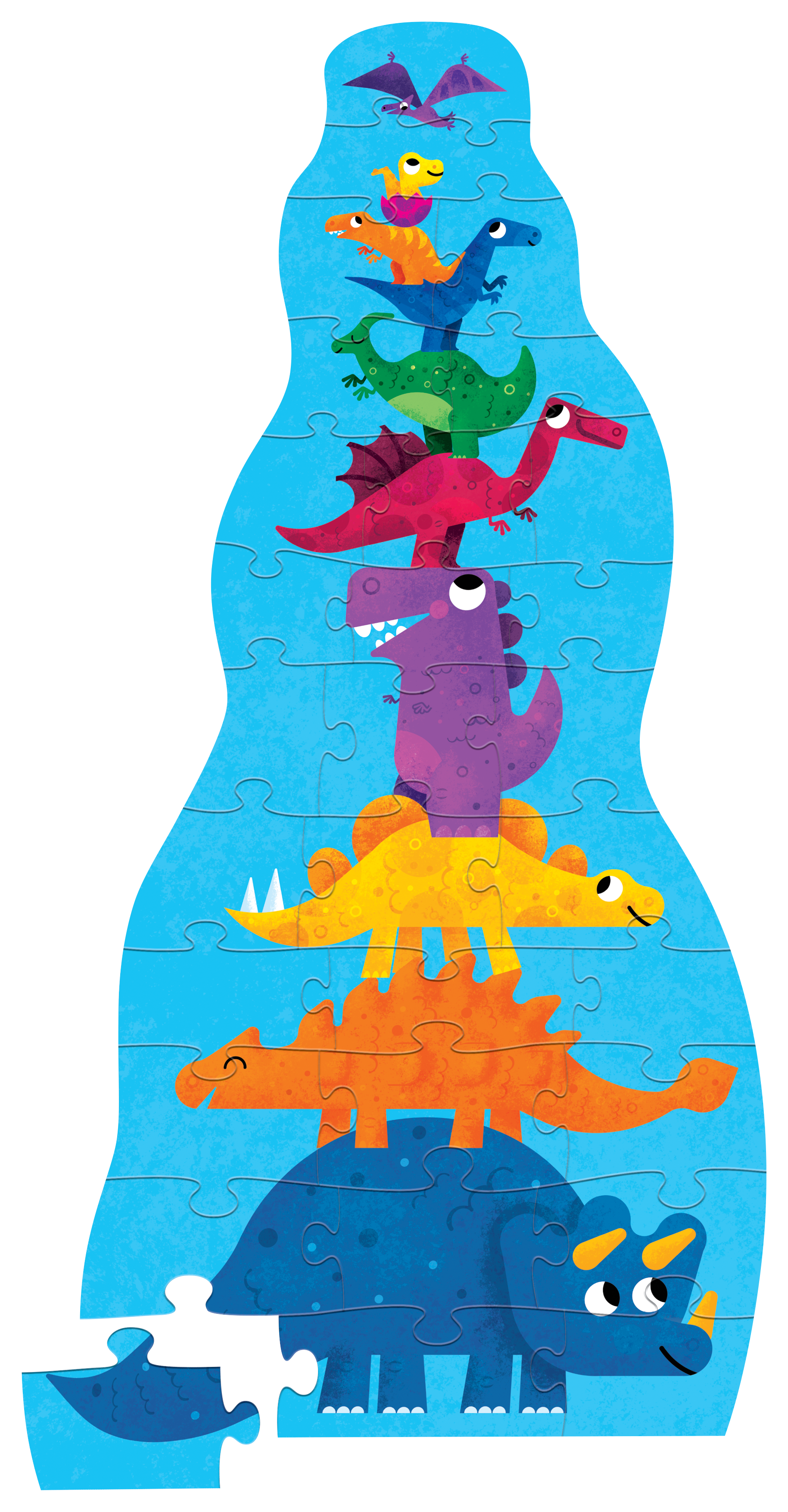 30 Pc Super Duper Tall Puzzle - Dinosaur – Crocodile Creek