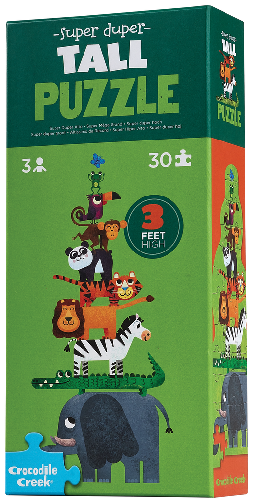 30 Pc Super Duper Tall Puzzle - Jungle – Crocodile Creek