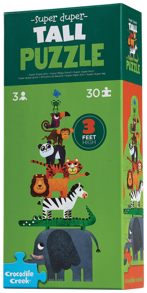 ロベール・カザドゥス 30CDセット 30 Pc Super Duper Tall Puzzle - Jungle – Crocodile Creek