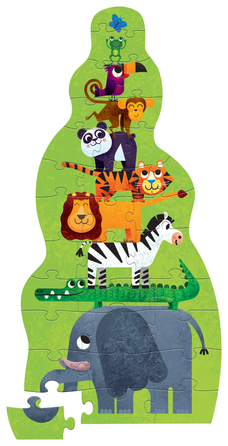 30 Pc Super Duper Tall Puzzle - Jungle