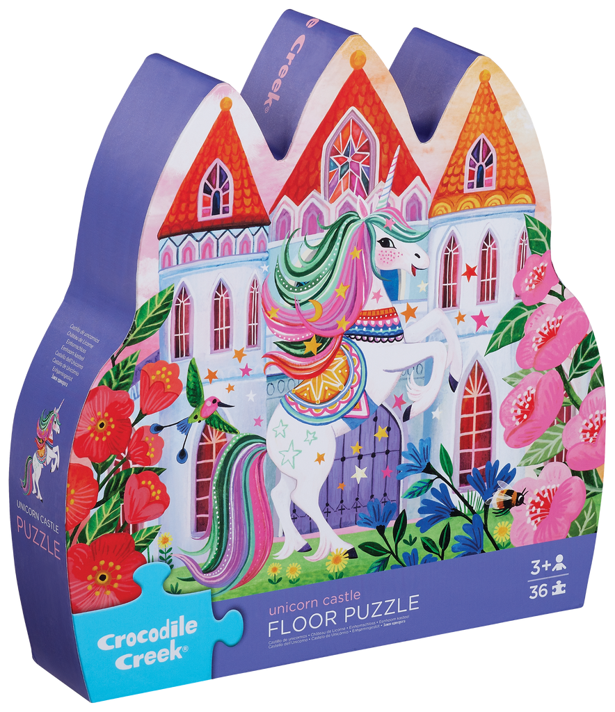 36-Pc Puzzle - Unicorn Castle – Crocodile Creek