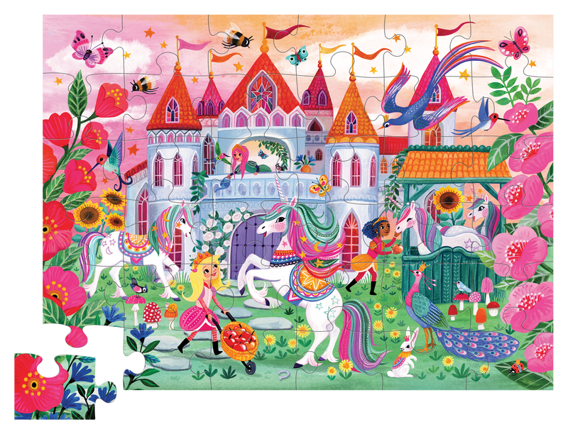 36-Pc Puzzle - Unicorn Castle
