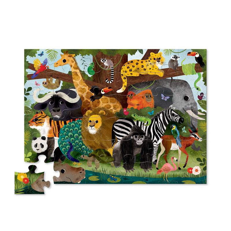 36-pc Puzzle - Jungle Friends