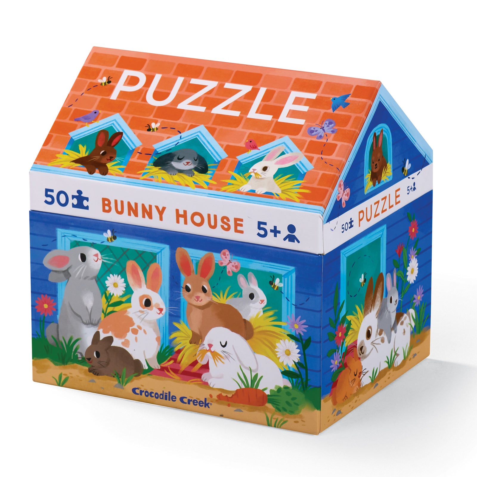 50-Piece House Puzzle - Bunny House