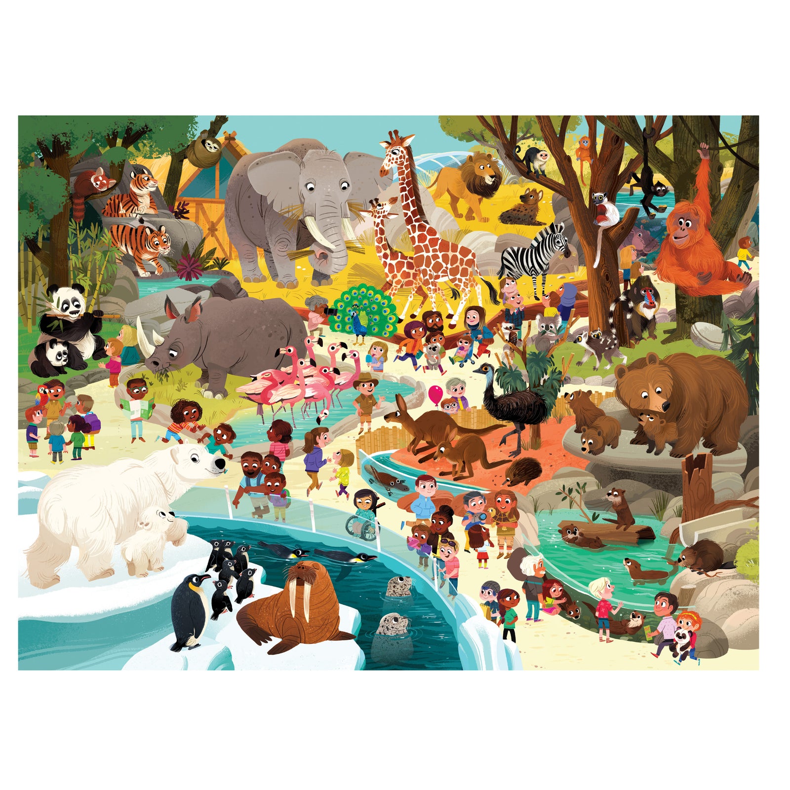 72-Piece Puzzle - Day at the Zoo
