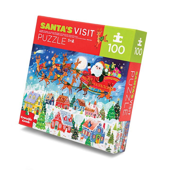 【中古】「未使用品」MIXA IMAGE LIBRARY Vol.41 正月・クリスマス 100-Piece Puzzle - Santa's Visit – Crocodile Creek