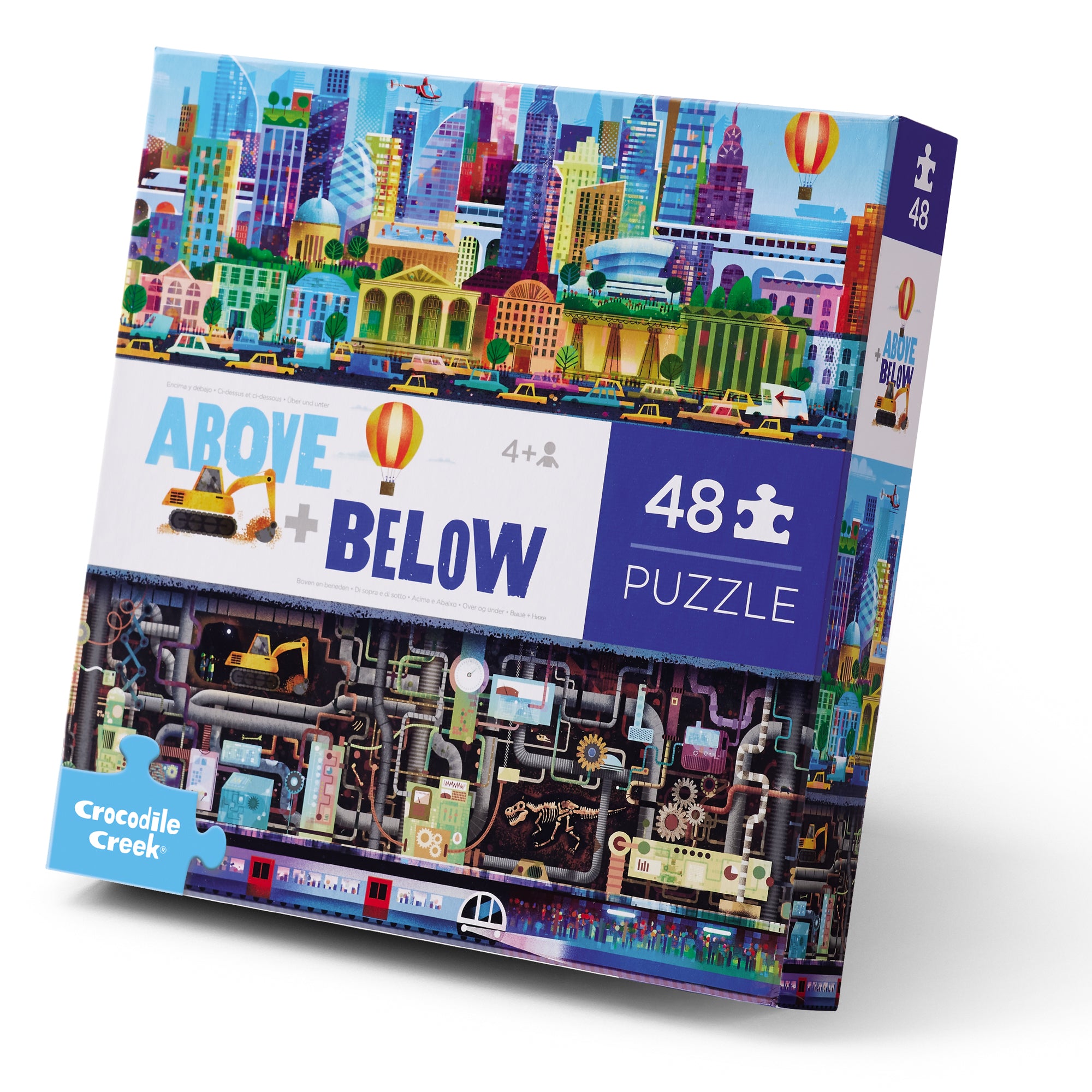 48-Piece Above + Below Puzzle - Big City – Crocodile Creek