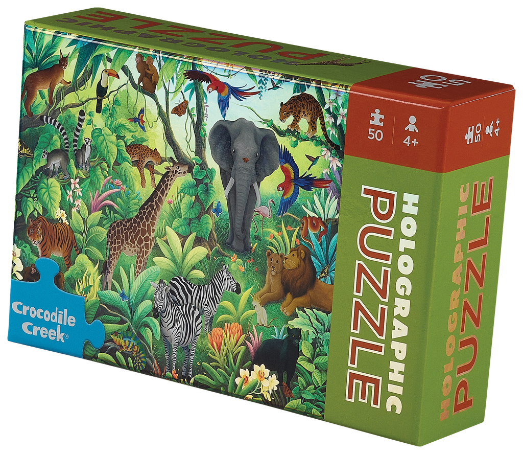 50 Pc HoloPuzzle - Jungle Paradise – Crocodile Creek