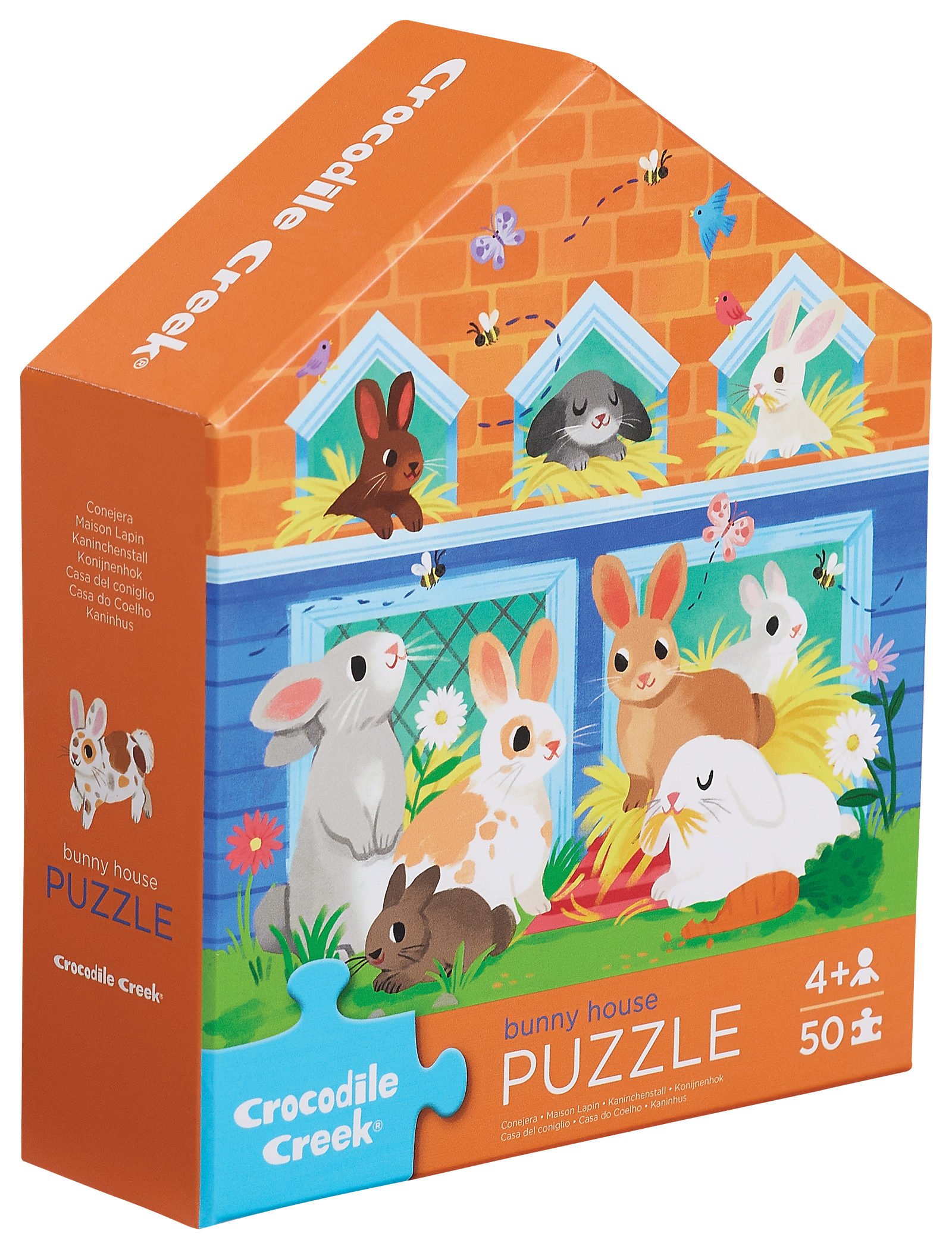 50 Pc Flat House Puzzle - Bunny House