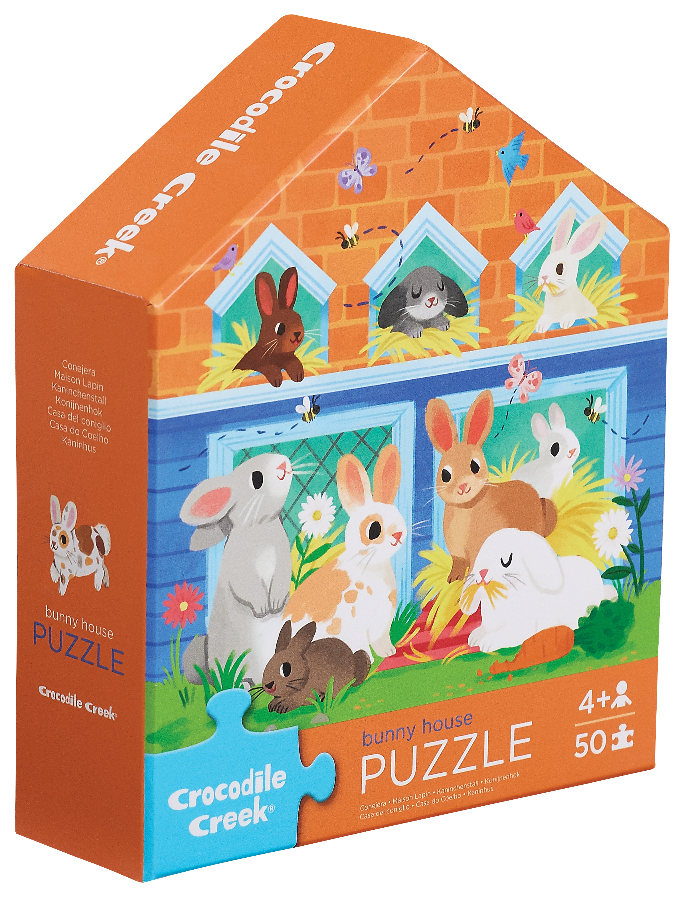 50 Pc Flat House Puzzle - Bunny House – Crocodile Creek