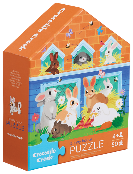 50 Pc Flat House Puzzle - Bunny House – Crocodile Creek