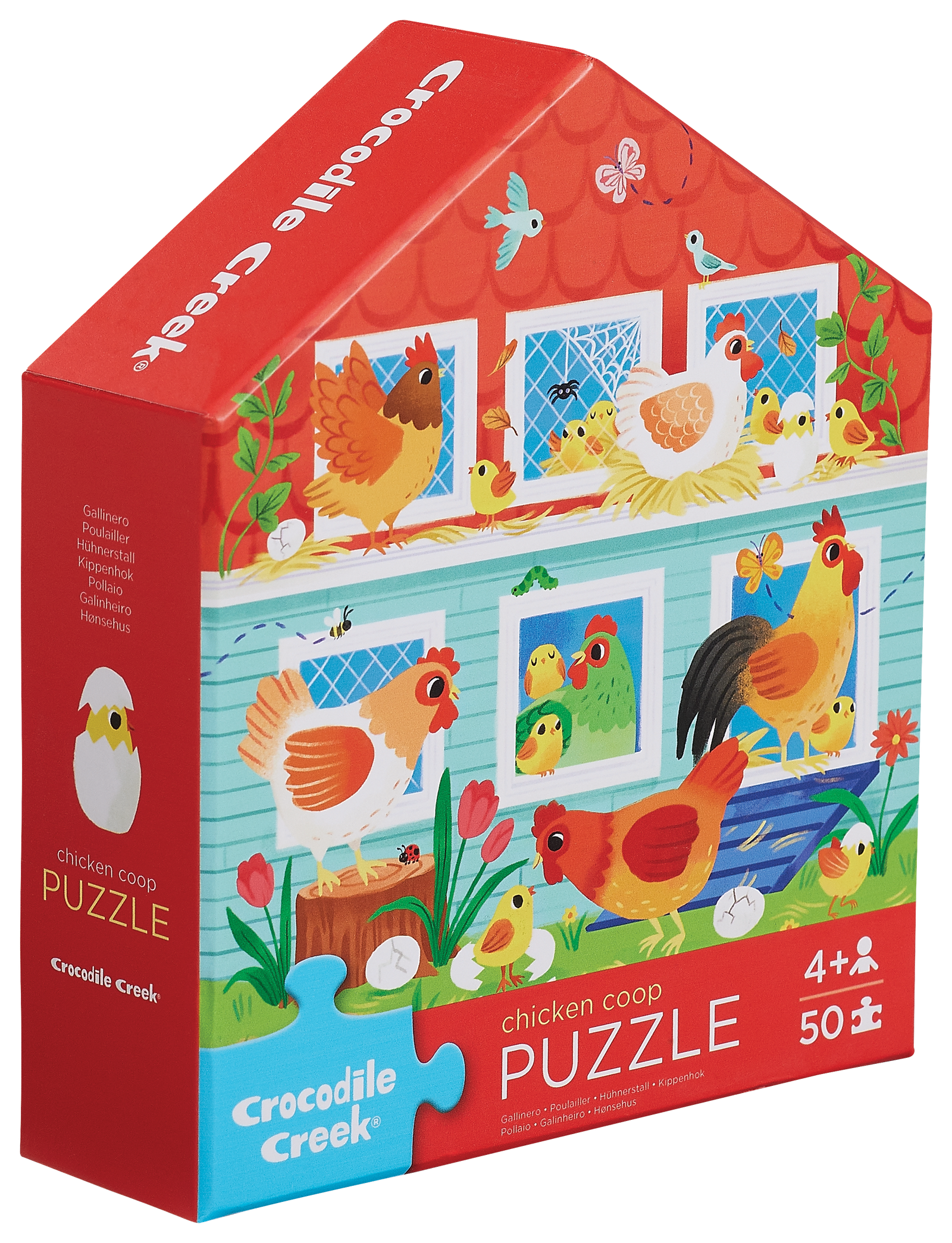 50 Pc Flat House Puzzle - Chicken Coop