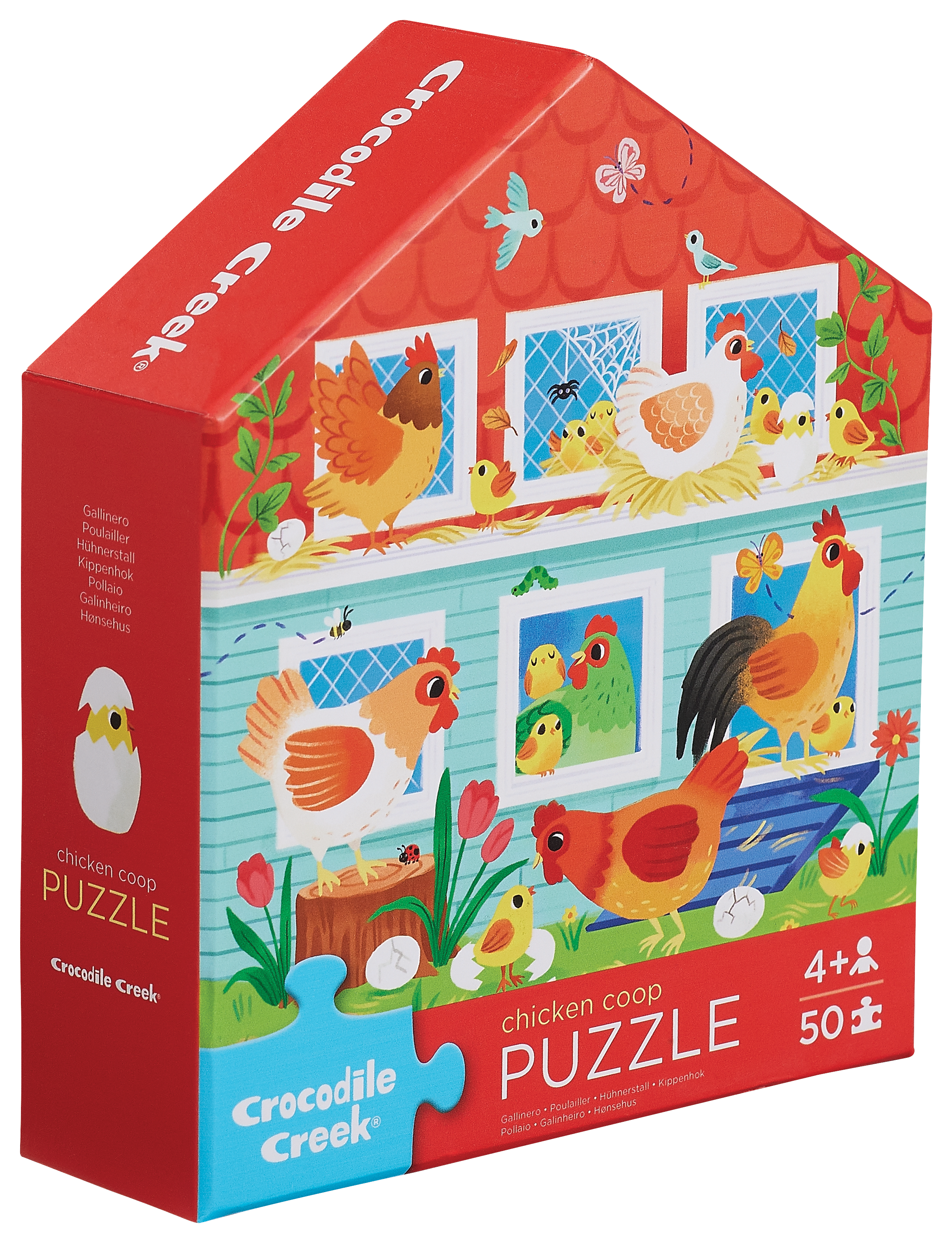 50 Pc Flat House Puzzle - Chicken Coop – Crocodile Creek