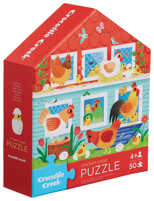 50 Pc Flat House Puzzle - Chicken Coop