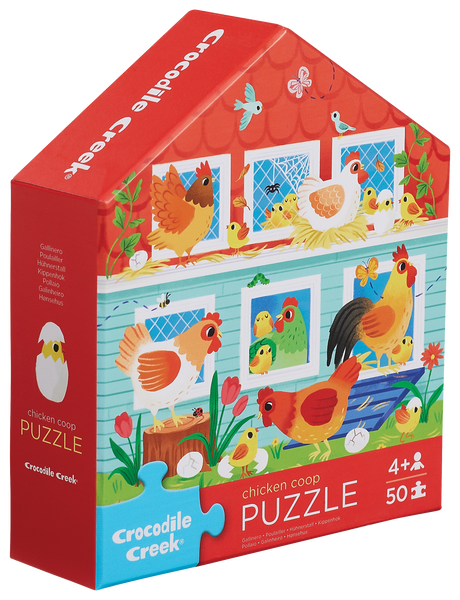 50 Pc Flat House Puzzle - Chicken Coop – Crocodile Creek