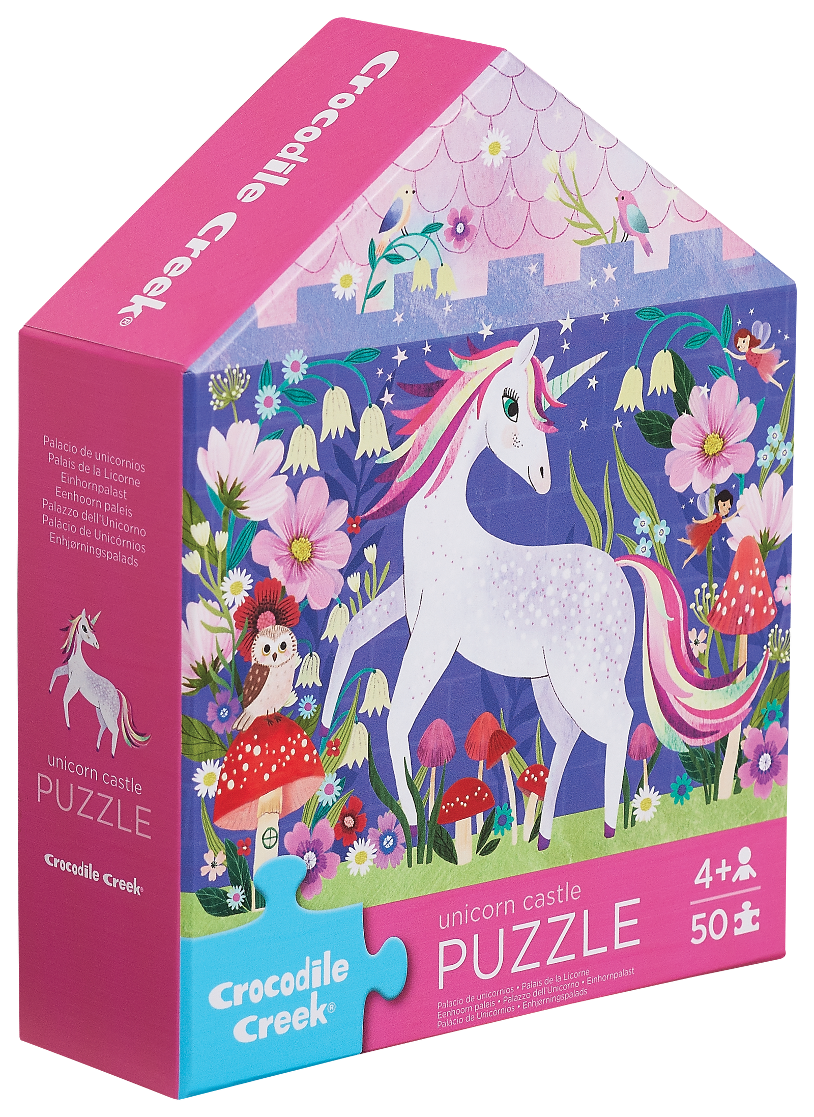 50 Pc Flat House Puzzle - Unicorn Castle