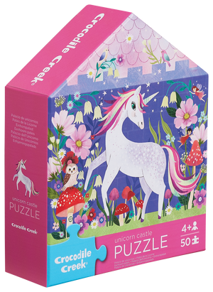50 Pc Flat House Puzzle - Unicorn Castle
