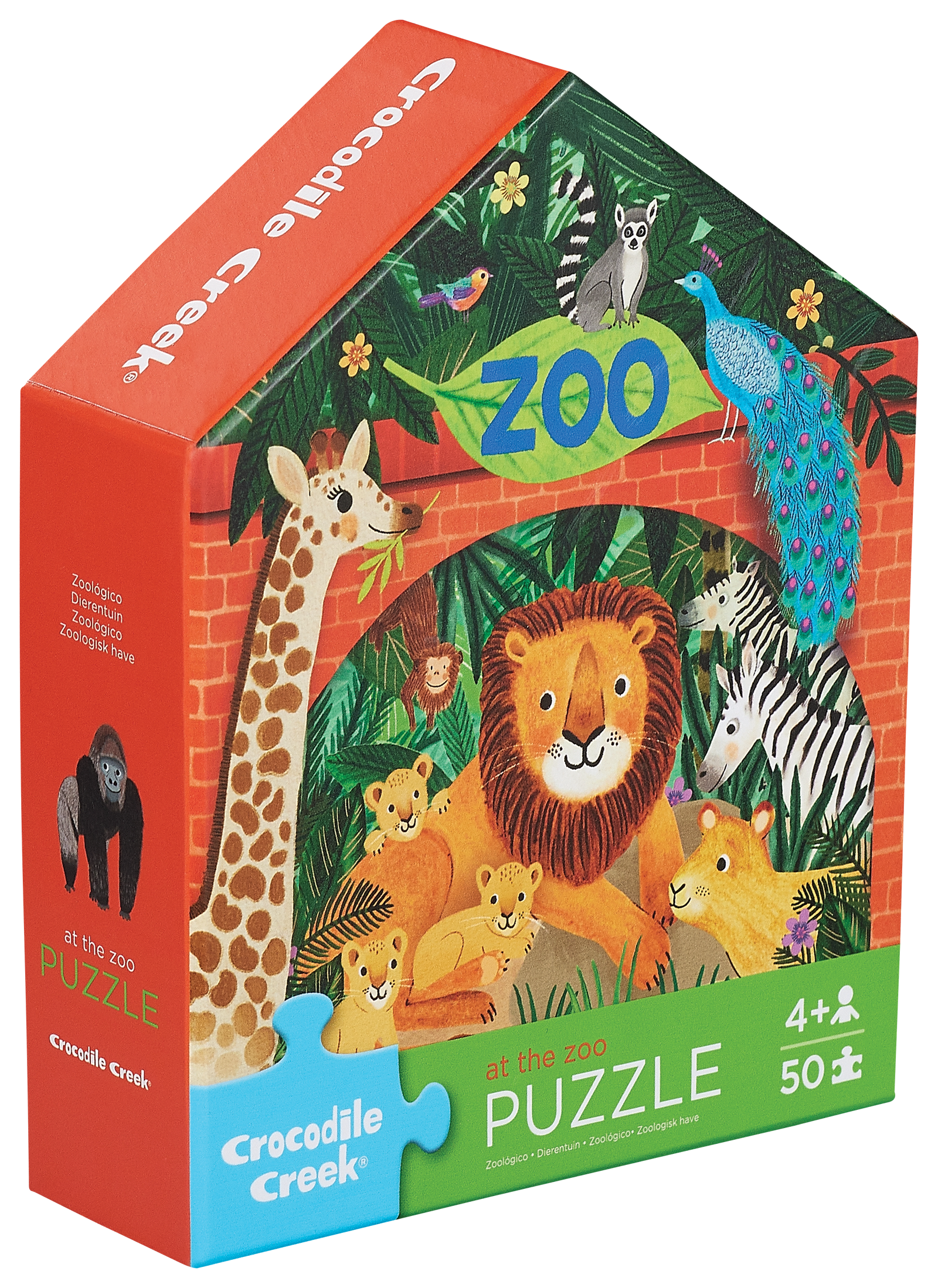 50 Pc Flat House Puzzle - Zoo