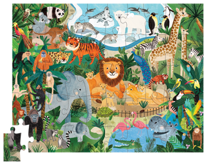 50 Pc Flat House Puzzle - Zoo