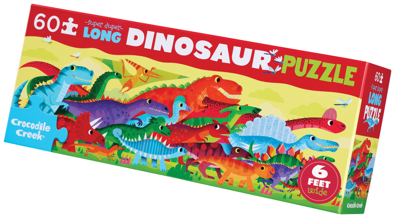 60-Pc Super Duper Long Puzzle - DinoWorld – Crocodile Creek