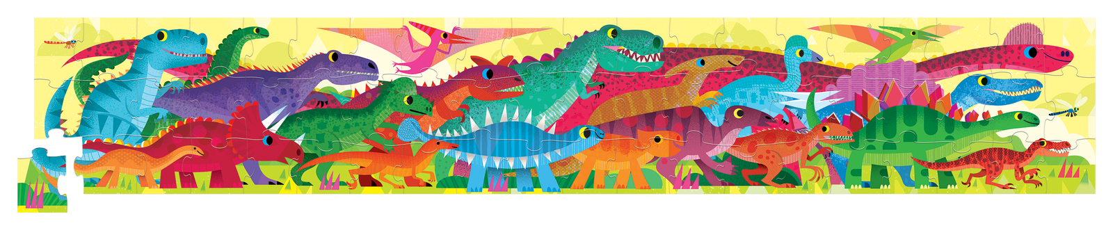 60-Pc Super Duper Long Puzzle - DinoWorld