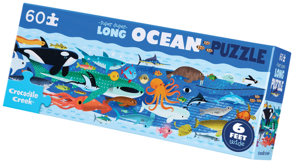60-Pc Super Duper Long Puzzle - Ocean – Crocodile Creek