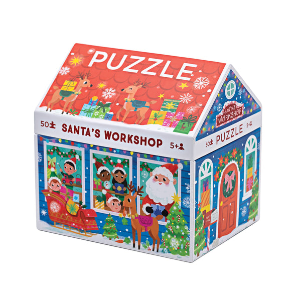 50-Piece Holiday Puzzle - Santa's Workshop – Crocodile Creek