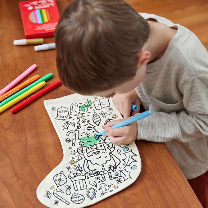 Color Your Own Christmas Stocking