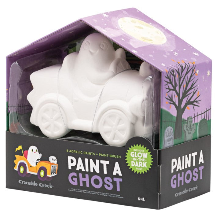Paint a Ceramic Ghost Car - Glows in the Dark!