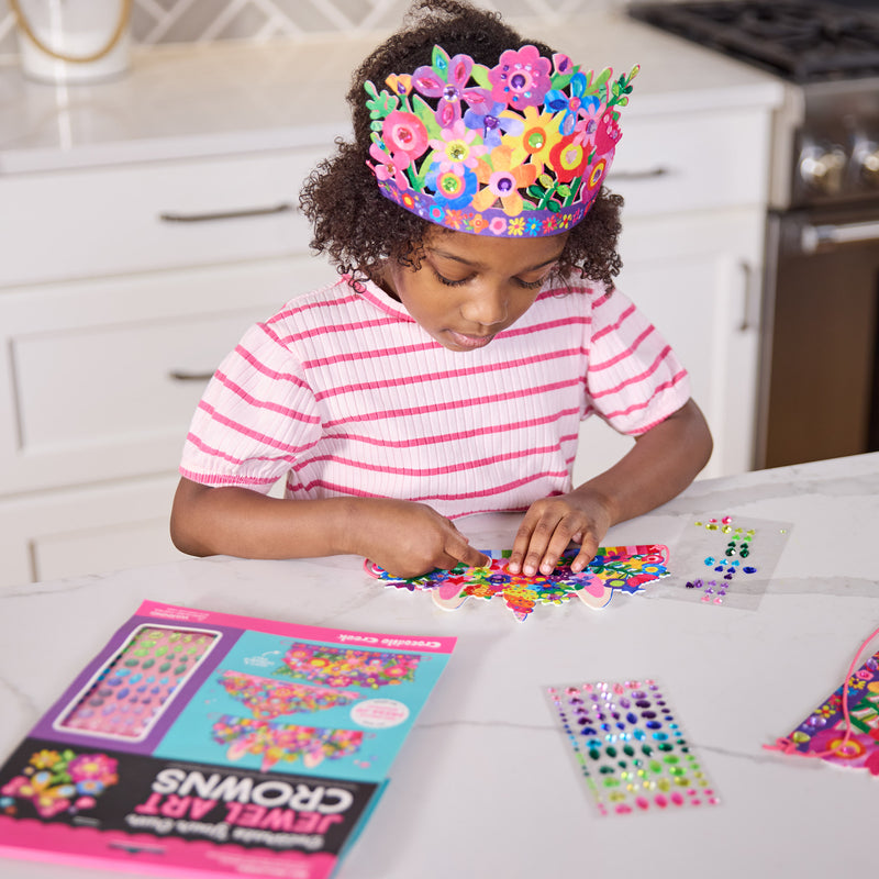 Jewel Art Crowns - Unicorn Flowers