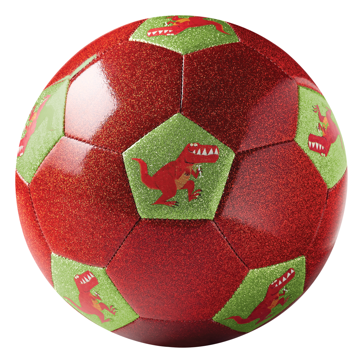 Size 3 Glitter Soccer Ball - Dinosaur