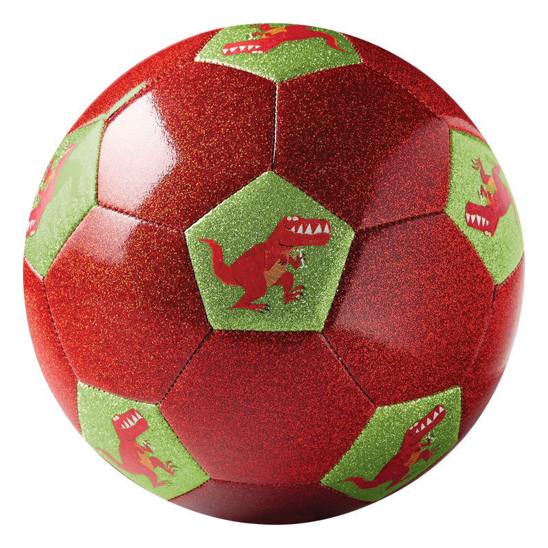 Size 3 Glitter Soccer Ball - Dinosaur