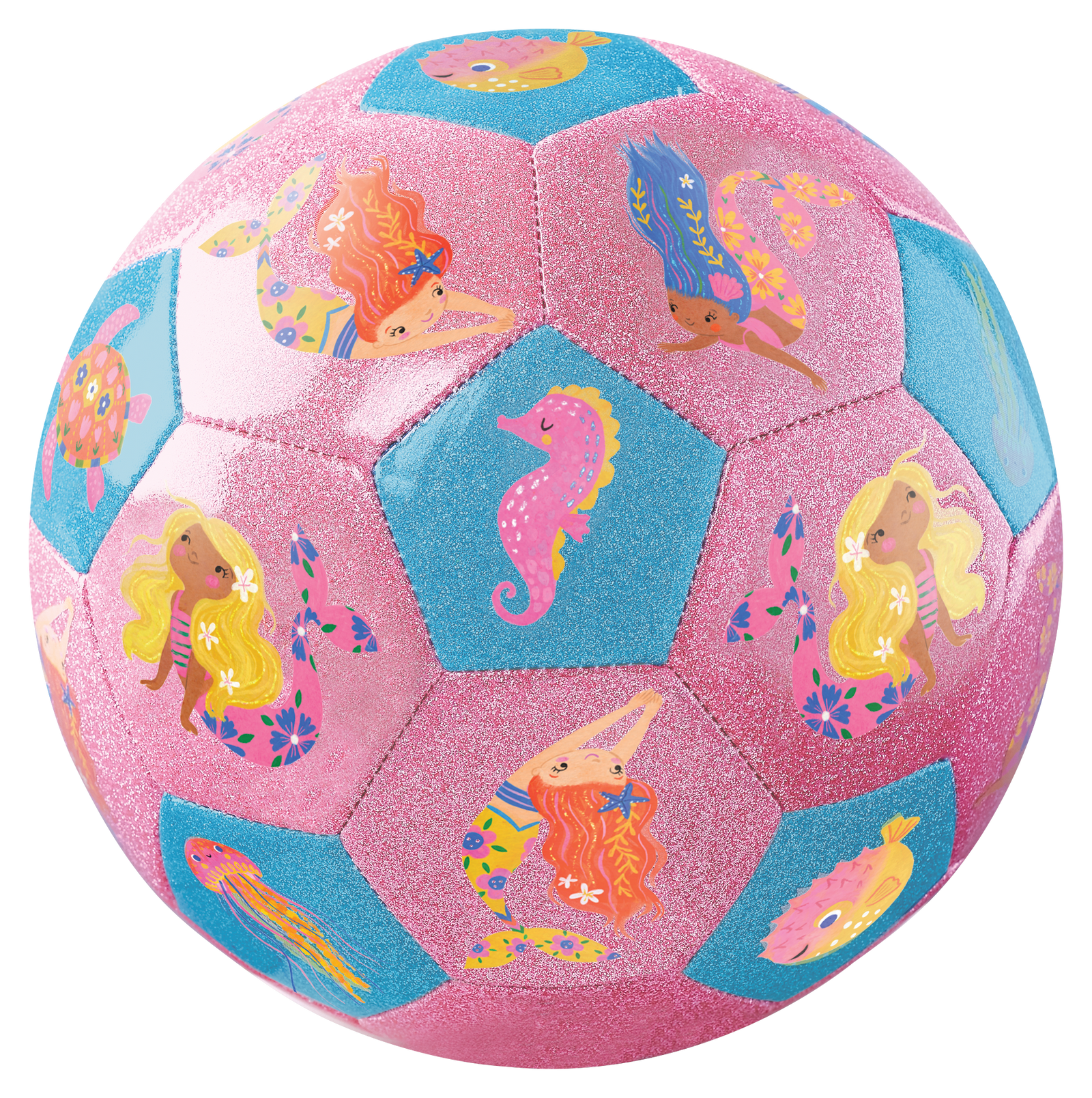 Size 3 Glitter Soccer Ball - Mermaids