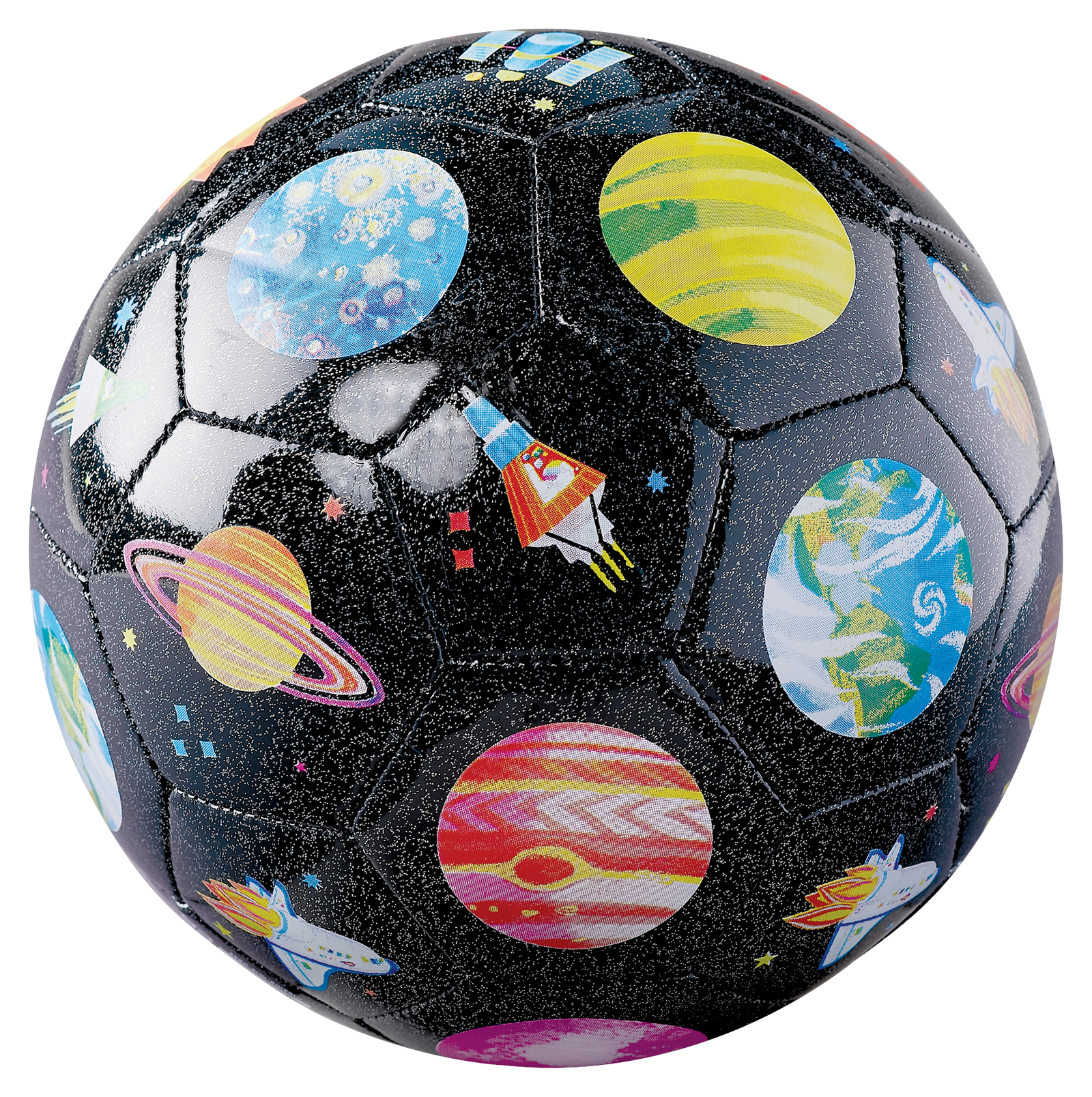 Size 3 Glitter Soccer Ball - Space Explorer