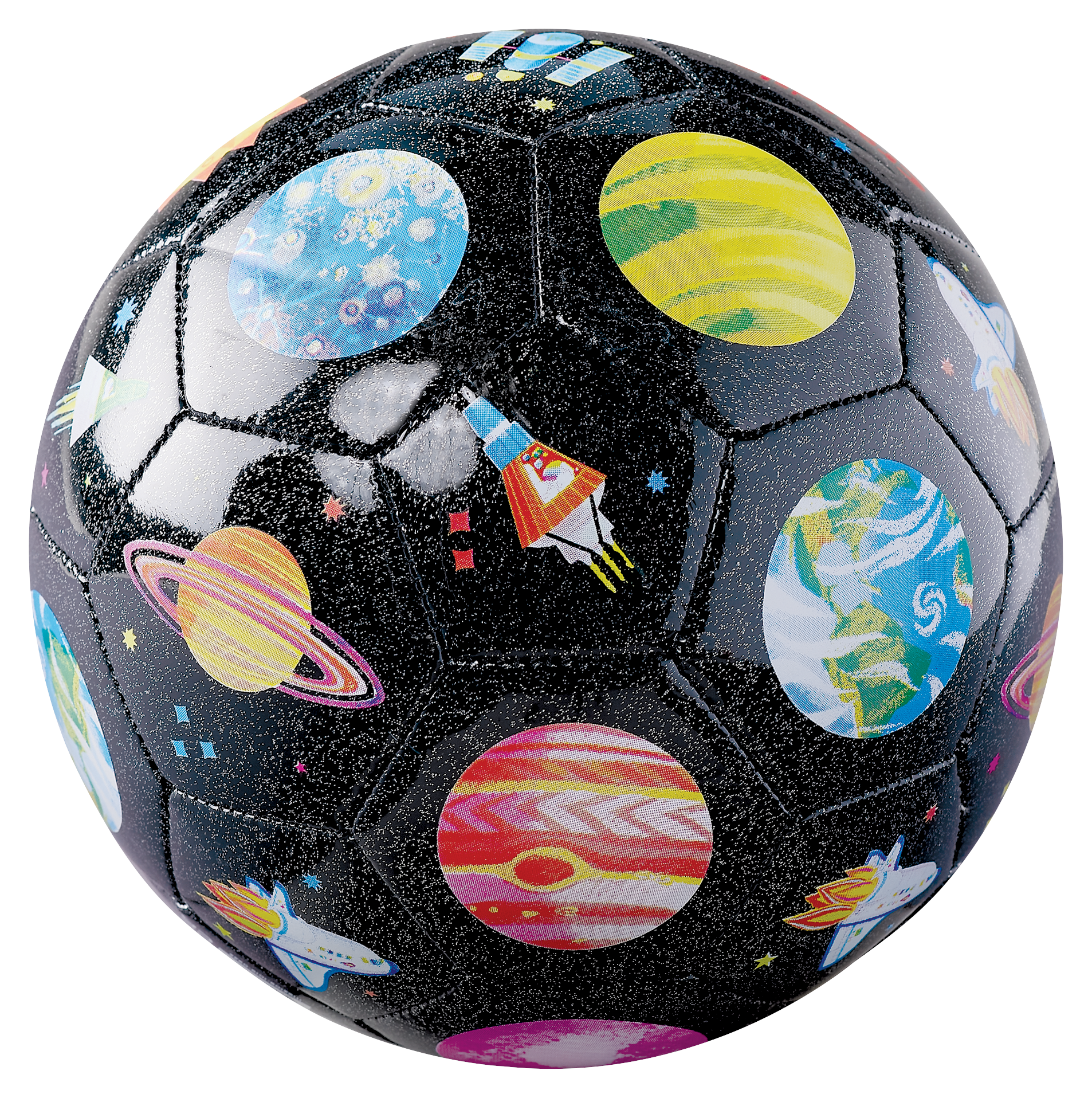 Size 3 Glitter Soccer Ball - Space Explorer – Crocodile Creek