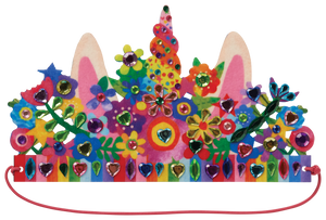 Jewel Art Crowns - Unicorn Flowers