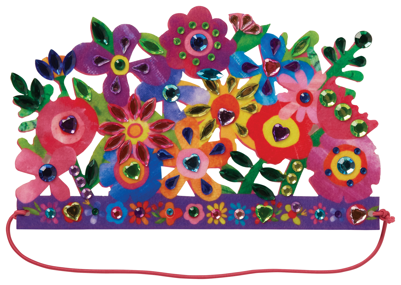 Jewel Art Crowns - Unicorn Flowers