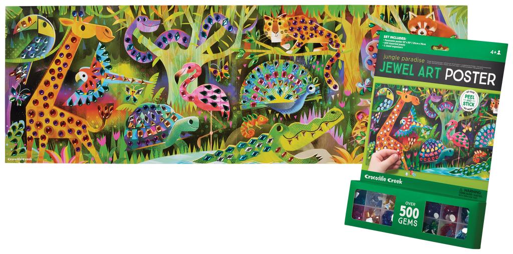 Jewel Art Poster - Jungle Paradise – Crocodile Creek